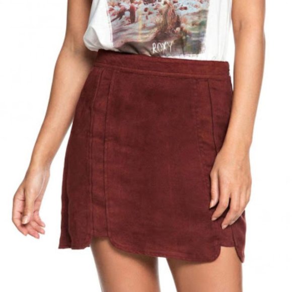 Roxy Dresses & Skirts - Roxy Cactus Chronicle Faux Suede Mini Skirt